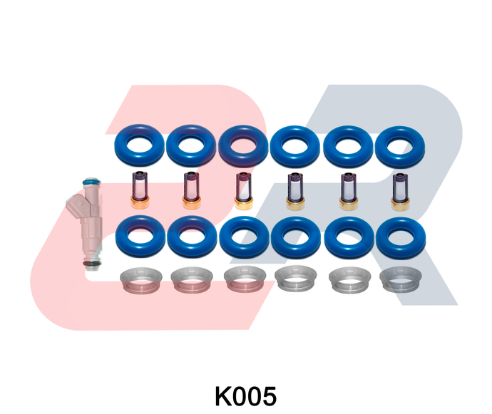 Kit para 6 inyectores Bosch capuchon cónico