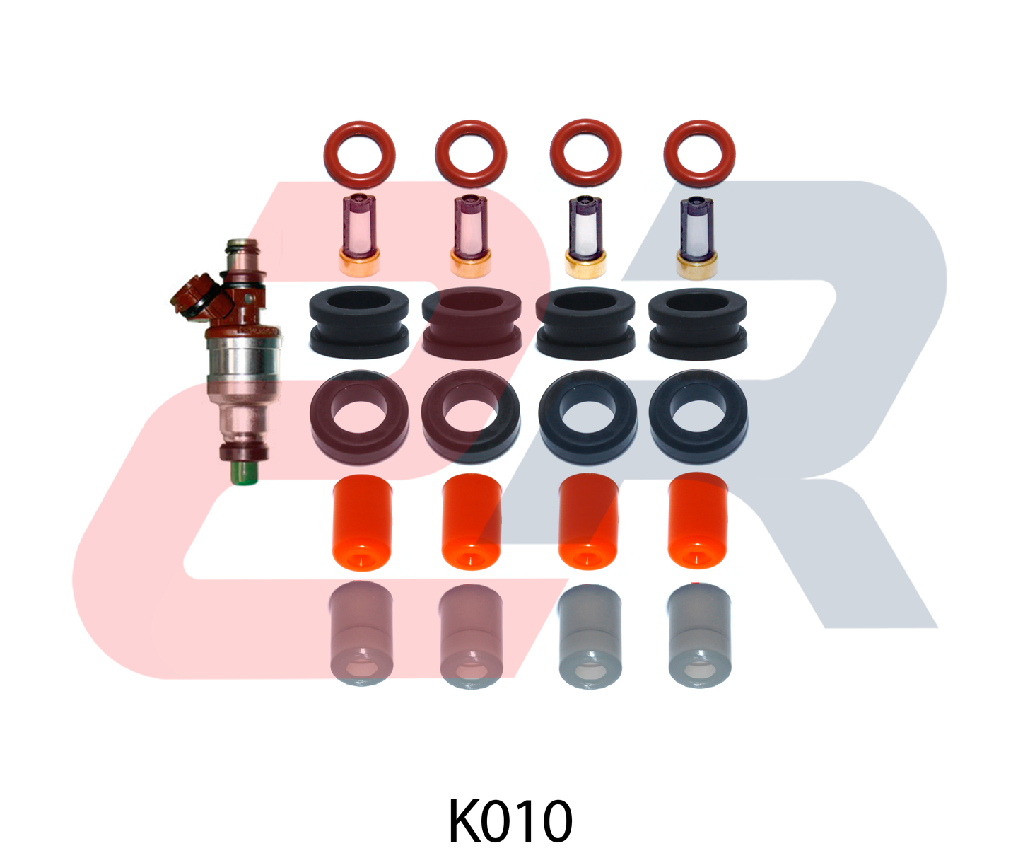 Kit para 4 inyectores  Toyota capuchon  C006