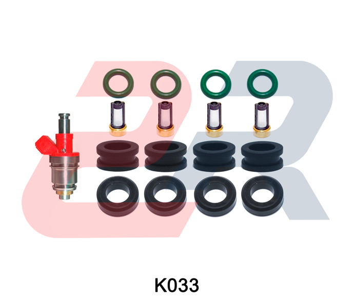 Kit para cuatro inyectores Nissan D21, Pickup (Rojo)