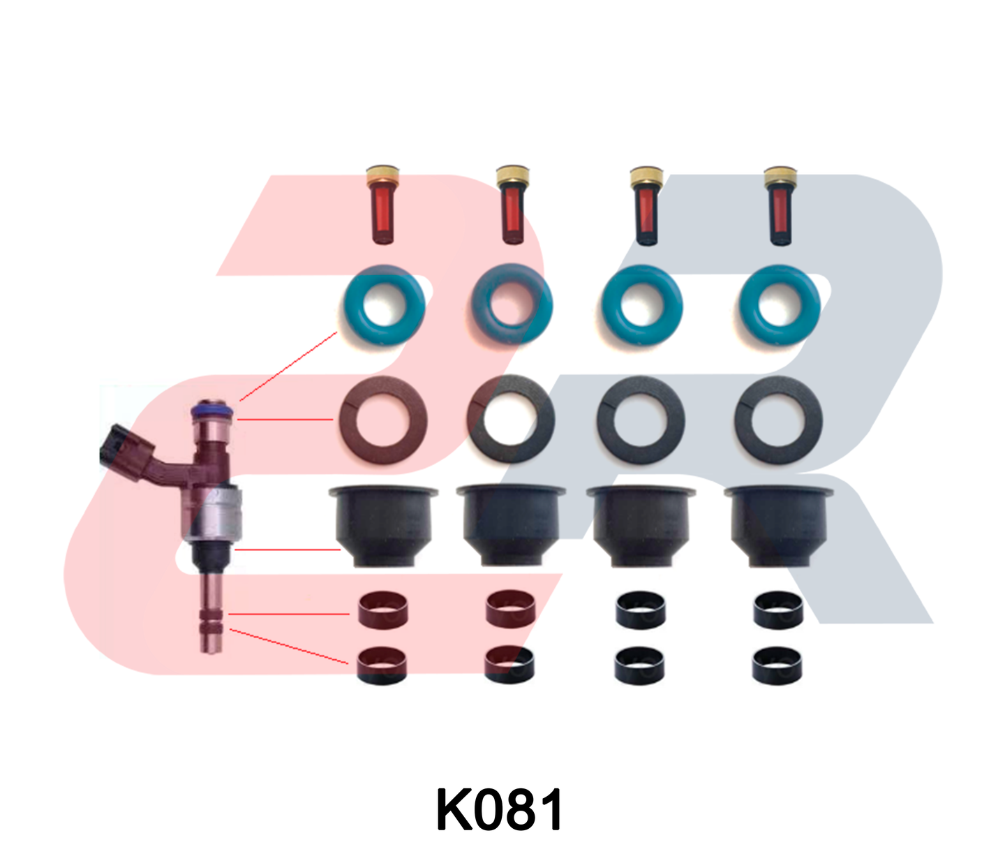 Kit para 4 inyectores GDI GM Captiva, Equinox, Terrain