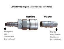 Cargar imagen en el visor de la galería, Conector rapido hembra Laboratorio de Inyectores (1 pieza)